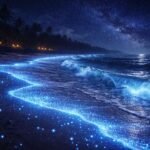 Por que alguns mares brilham à noite?