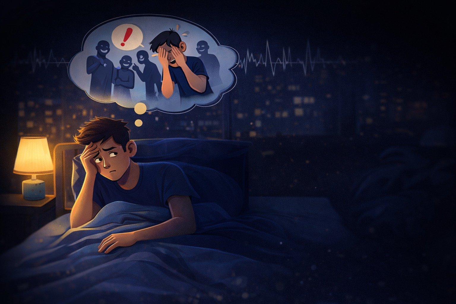 Leia mais sobre o artigo Por que lembramos de coisas vergonhosas antes de dormir? A ciência explica